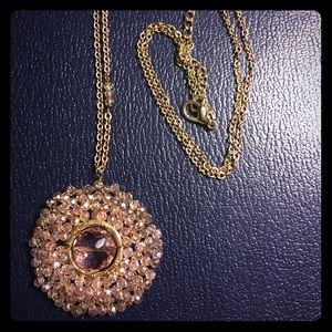 South Moon Under Pink pendant necklace